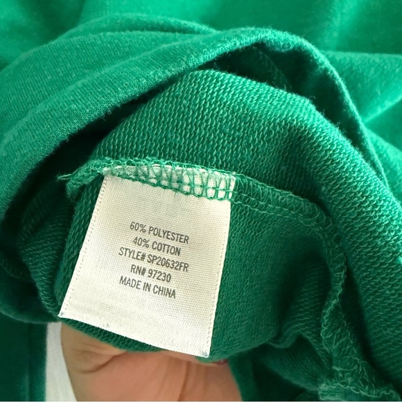 Francesca's Collections Holiday Christmas Lights Green Long Sleeve XS Sweater - Picture 4 of 6